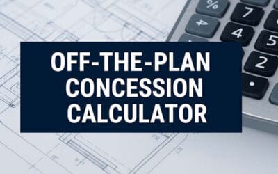 Off-the-Plan Concession Calculator: Estimate Your WA Duty Savings Instantly