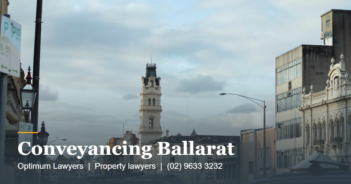 Conveyancing Ballarat by Optimum Lawyers, property lawyers
