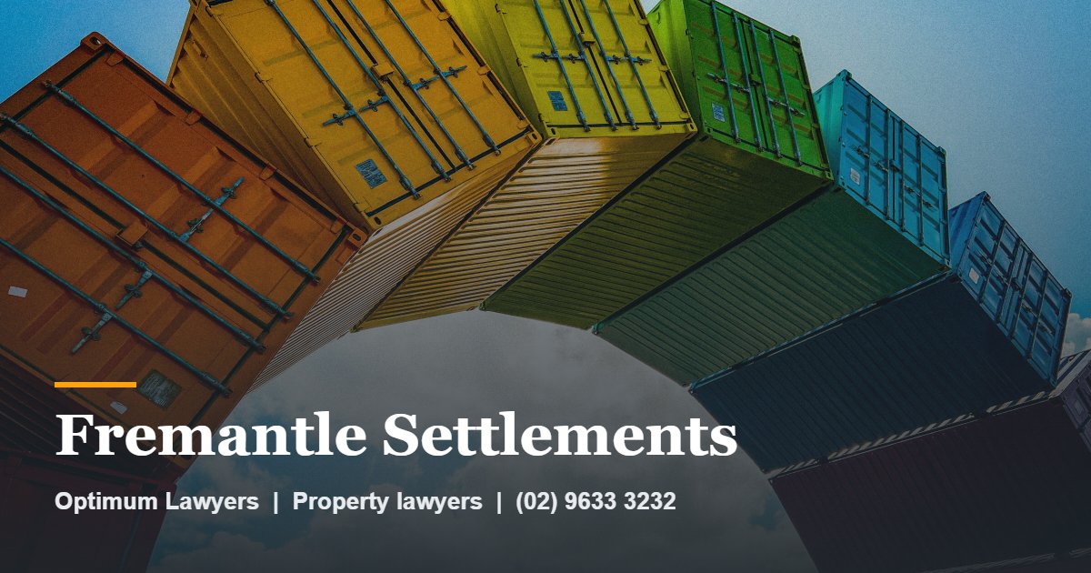 Conveyancing Fremantle 1 Fremantle Settlements by Optimum Lawyers, property lawyers